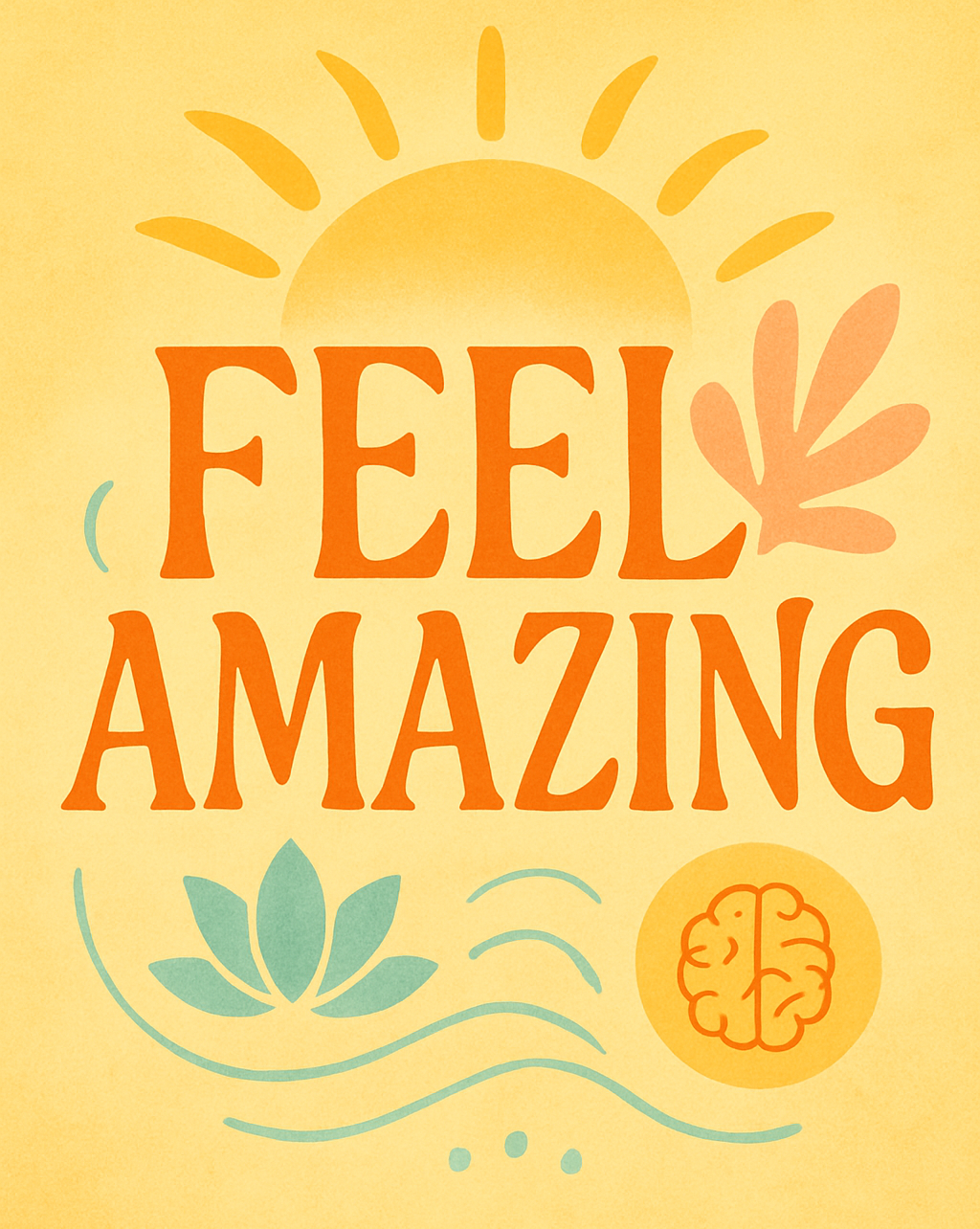 Visuel pour le programme en ligne Feel Amazing - Coloré et plein de vie - Le Yoga par Elsa